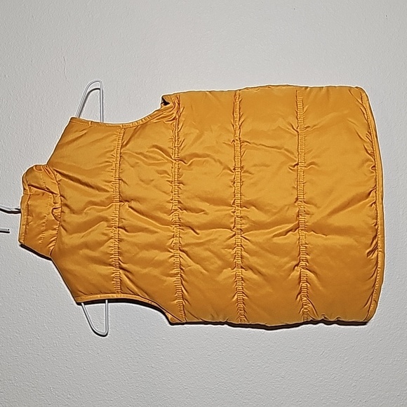 Carter's Vest Puffer Sleeveless Fleece Lining Pockets Zip-Up Cozy Yellow M 5 6 - Picture 4 of 9
